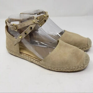 Marc Fisher Maci Nude Suede Espadrille Flat 